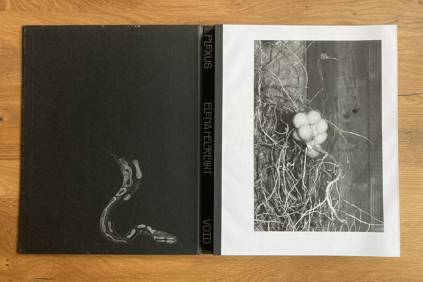 Two pages from the photo book 