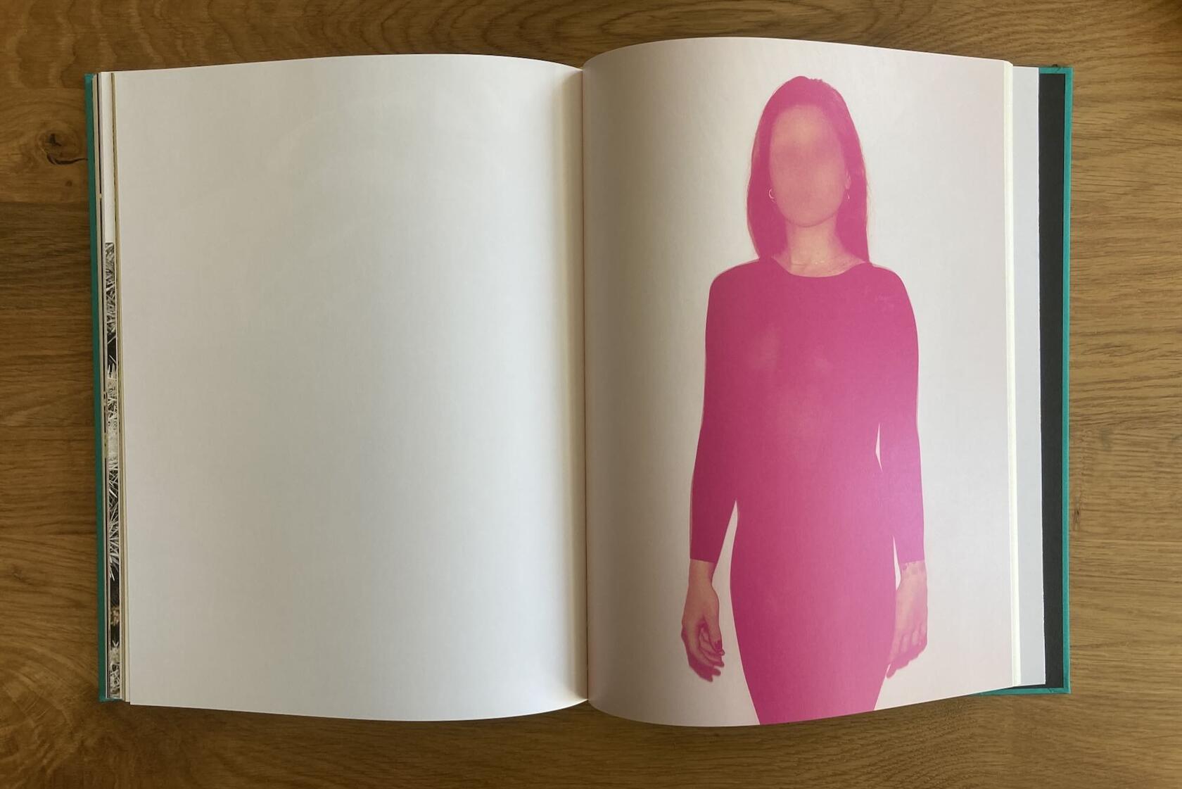 Two pages from the photo book 