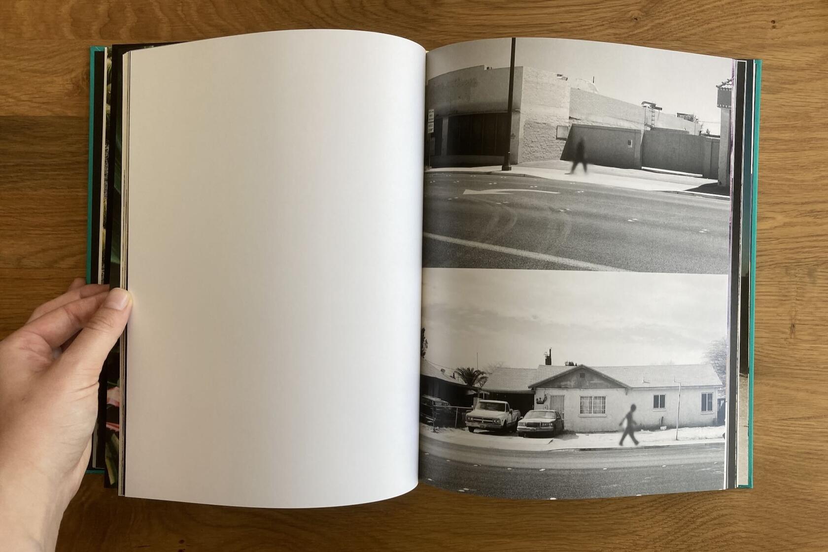 Two pages from the photo book 