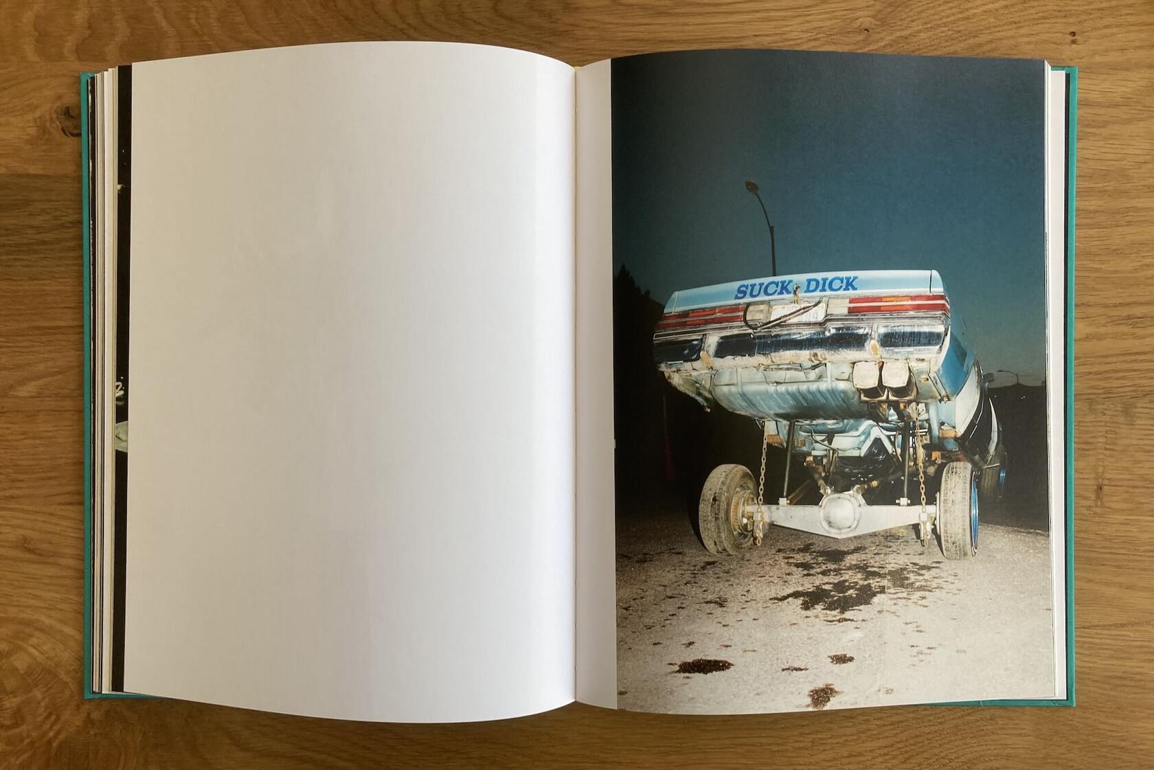 Two pages from the photo book 